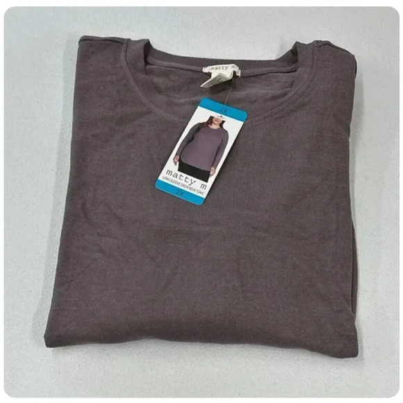 Matty M Lightweight Crewneck Tunic Top - Picture 10 of 12